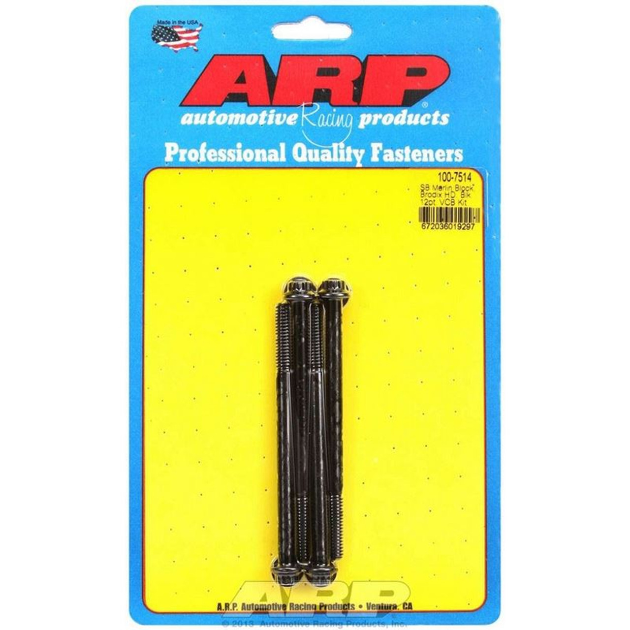 ARP 100-7514 SBC Valve Cover Fasterners, 1/4-20 in. Thread, in. Long, 12-