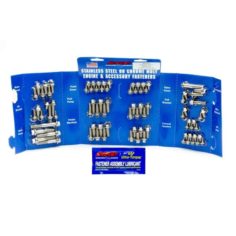 ARP 534-9601 SB Chevy, Engine Fastener Kit, Hex Head, Stainless S