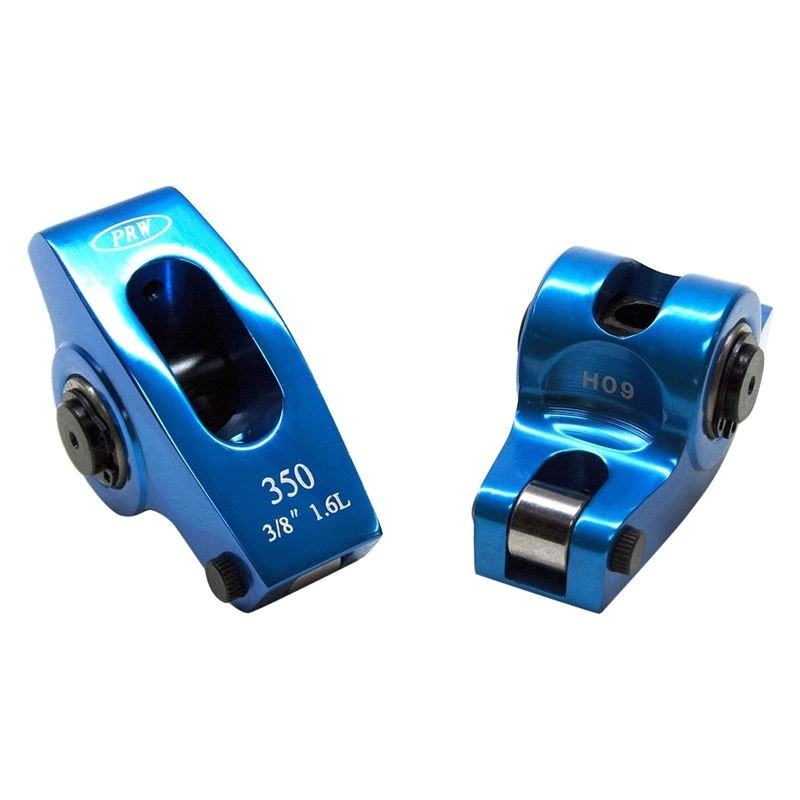 PRW 0335020 Small Block Chevy Vortec Pro Series Roller Rockers, 1.6 Ratio, 3/8" Stud, Narrow Body