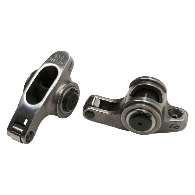 Steel Rocker Deails PRW 0245401 Big Block Chevy Stainless Steel Rockers, 1.6 Ratio, 7