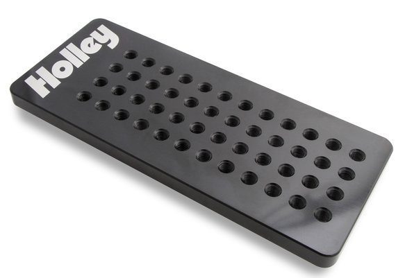 Holley 122-220 Jet Holder, 48 Jets, Aluminum, Black Anodized, Eac