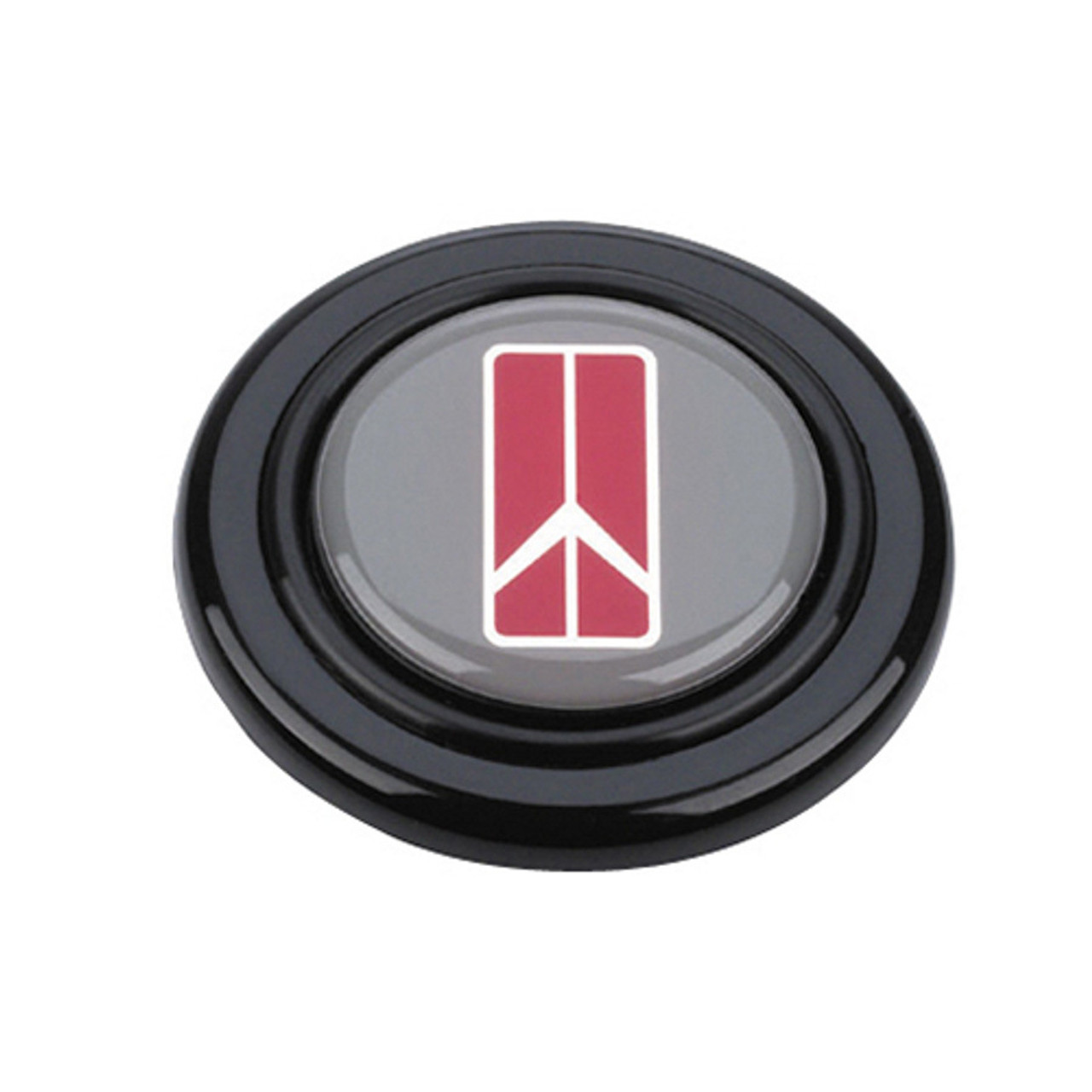 Grant 5654 Horn Button, Gray / Red / White Oldsmobile Logo