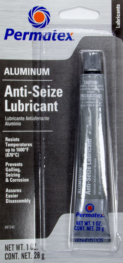 Permatex 81343 Anti-Seize, Lubricant, 1.00 oz Tube, Each