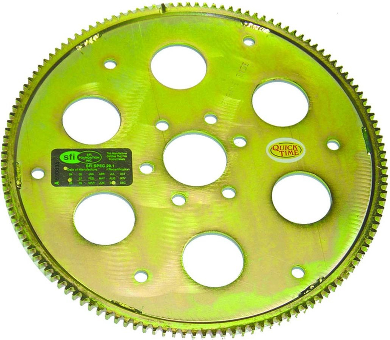 Quick Time RM-947 Flexplate, High Performance, 130 Tooth, SFI 29.1, Steel,  Zinc Oxide, Internal Balance, GM Torque Converter, 6-Bolt, Small Block