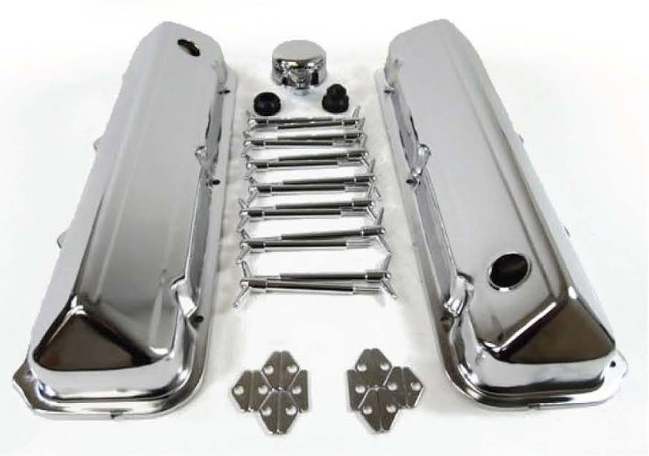 Racing Power Co-Packaged R3041 Engine Dress Up Kit, Breathers Grommets  Tabs Valve Covers Wing Nuts,