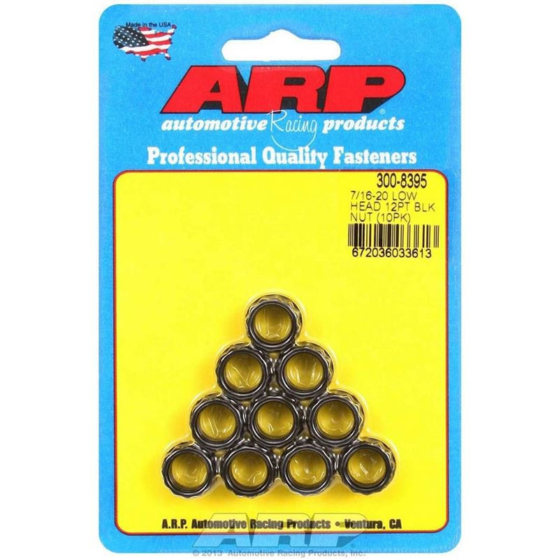 ARP 3008323 Stainless Steel 7/16-20 12-Point Nuts - 2 Pack 180,000 PSI Aerospace Quality