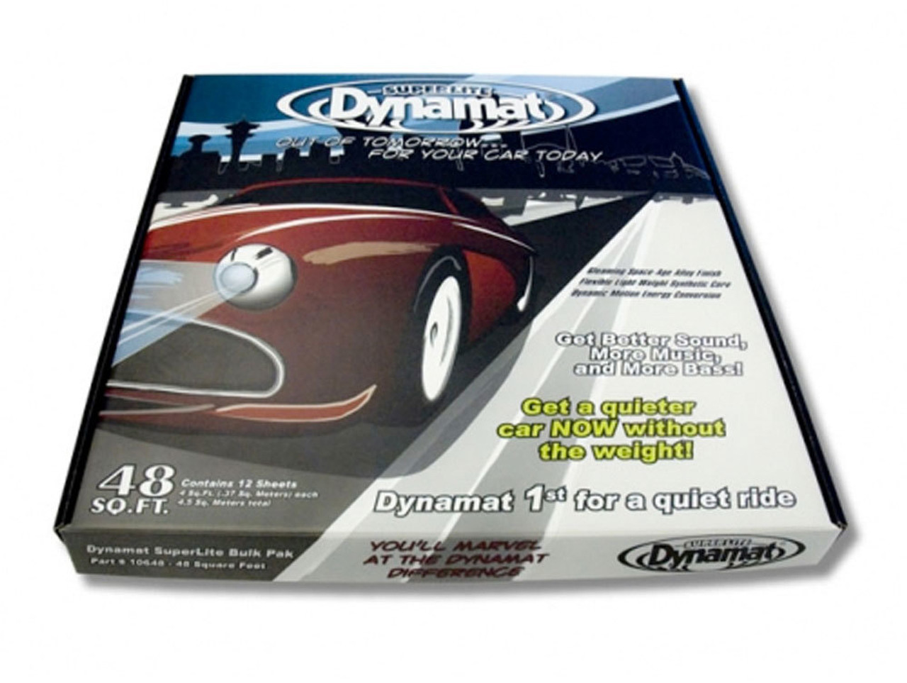 Dynamat 10612 Sound Barrier, Superlite, 18 x 32 in Sheet, 0.060 in Thick,  Self Adhesive Backing