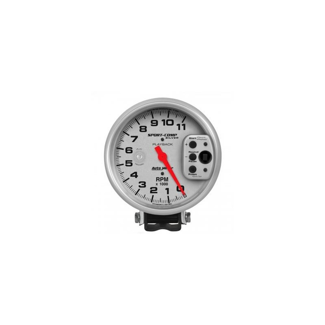 AutoMeter 3965 5 in. Pedestal Playback Tachometer, 0-11,000 RPM