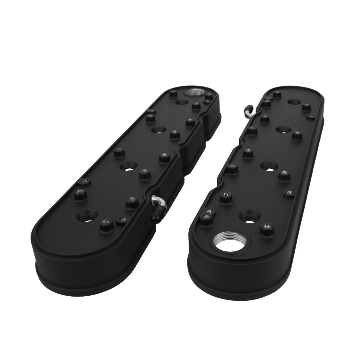 TSP JM8082-3BK GM LS Smooth Cast Aluminum Valve Covers w/ Coil 