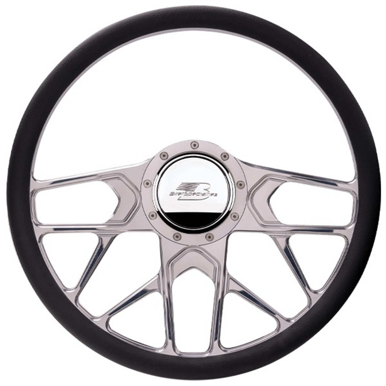 ビレット　ステアリング ビレットステアリングホイール 14インチ Φ35cm マッスル ハーフ