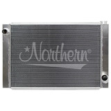 Northern Radiator 209688 Radiator, Race Pro, Single Pass, 30.875 in. W x 19.75 in. H x 4.25 in. D, Driver Side Inlet, Passenger Side Outlet, Aluminum, GM, Each