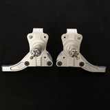 TRZ 326-4  1970-1981 F-Body/1975-1979 X-Body 2 in. Aluminum Drop Titanium Spindles for Spindle Mount Brakes, With Quick Steering Arms, Pair