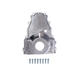 TSP 81066-1P GM LS Timing Cover w/ Cam Sensor Provision, 1-Piece, Aluminum, Polished, Each