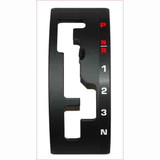 Turbo Action 70076B Shifter Gate Plate, Forward / Reverse Pattern, Steel, Black Powder Coat, Turbo Action Cheetah, Torqueflite 727, Each