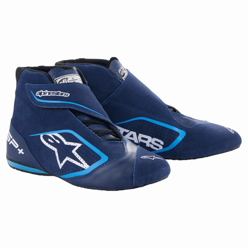 Alpinestars USA 2710823-7179-10.5 Driving Shoe, SP+, High-Top, FIA Approved, Suede Leather Outer, Nomex Inner, Blue, Size 10.5, Pair