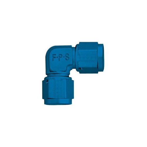 Fragola 496303 -3 AN Female Coupler, 90 Degree, Swivel, Blue