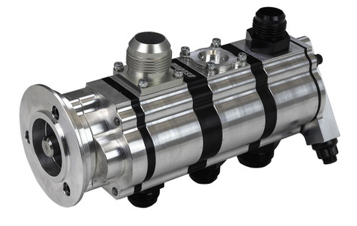 Moroso 22393 Oil Pump, Tri-Lobe, External, Dry Sump, 3 Stage, 16 AN Inlet, ProCharger Supercharger V-Band, Each