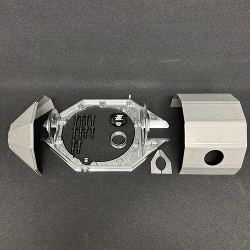 TRZ Motorsports 650-BKNBB Ford 9 in. Axle Housing Center Builder Kit, 9 in. 4130, Billet Face Plate, Each