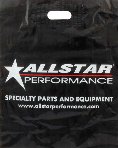 Allstar Performance ALL048 Plastic Bag, Allstar Logo, 18 x 14.5 in, Plastic, Black, Set of 100