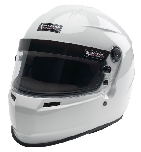 Allstar ALL943030 Helmet, Series 60, Snell SA2025, Head and Neck Support Ready, White, X-Small, Each