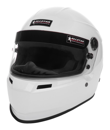 Allstar ALL943032 Helmet, Series 60, Snell SA2025, Head and Neck Support Ready, White, Medium, Each