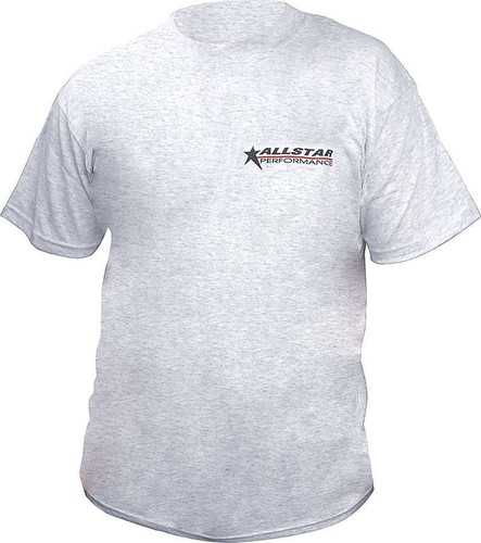 Allstar Performance ALL99906S T-Shirt, Allstar Logo, Gray, Small, Each