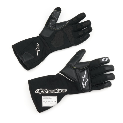 Alpinestars USA 3550226-12-2XL Driving Gloves, Tech-M V2, FIA Approved, Elastic Cuff, Black, 2X-Large, Pair