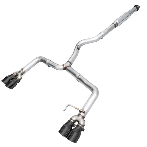AWE Tuning 3020-43066 Track Edition Exhaust System, Cat-Back, 3 in. Dia., Dual Rear Exit, 5 in. Black Tips, Stainless, 2.0 L/2.5 L, Subaru WRX 2012-21, Kit
