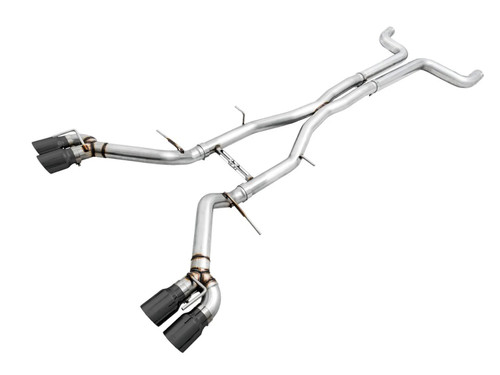 AWE Tuning 3020-43074 Track Edition Exhaust System, Cat-Back, 3 in. Dia., Dual Rear Exit, 4.5 in. Black Tips, Stainless, 6.2 L, Chevy Camaro 2016-24, Kit