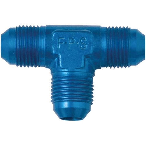 Fragola 482410 Tee Fitting, -10 AN, Male, Aluminum, Blue Anodized, Each
