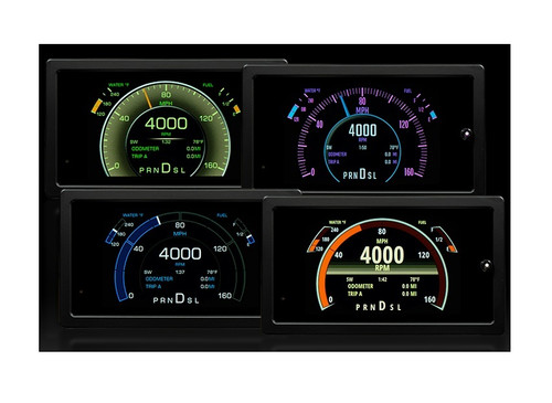 Dakota Digital GRFX-3200 Gauge Kit, Digital, Universal Competition Series, Plastic, Black, Universal, Kit