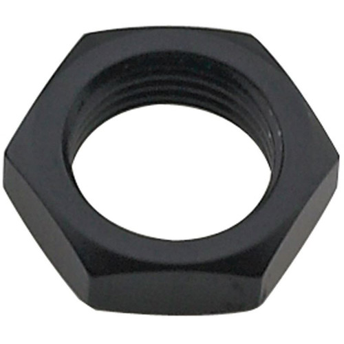 Fragola 492416-BL Bulkhead Nut -16 AN Aluminum, Black Anodized, Each
