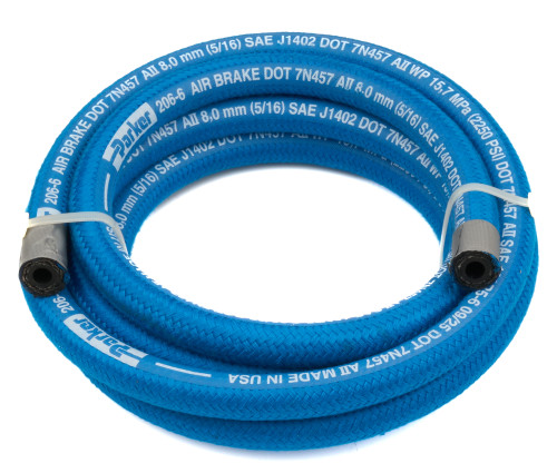 Fragola 851006 Power Steering Hose, 6 AN, 10 ft, Braided Nylon/Rubber, Blue, Each