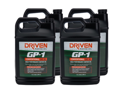 Driven Racing Oil 19416-4 Motor Oil, GP-1, High Performance, 40W, Conventional, 1 gal Jug, Set of 4 Driven Racing Oil 19416-4 Motor Oil, GP-1, High Performance, 40W, Conventional, 1 gal Jug, Set of 4