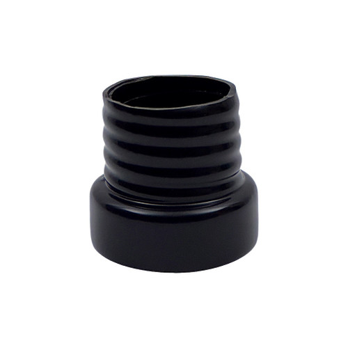 Paragon Pro Inc 43-45000 Cool Shirt Hose Fitting, Straight, 3 in. Threaded Female to 4 in. Female, Silicone, Black, Paragon Air Blower, Each