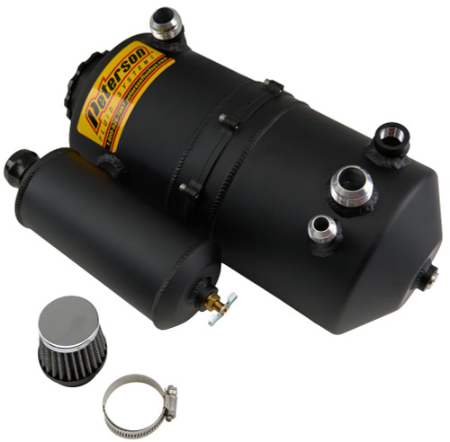 Peterson Fluid 08-0785-CC-BLK Oil Tank 2.3 Gallon Single Scavenge Black