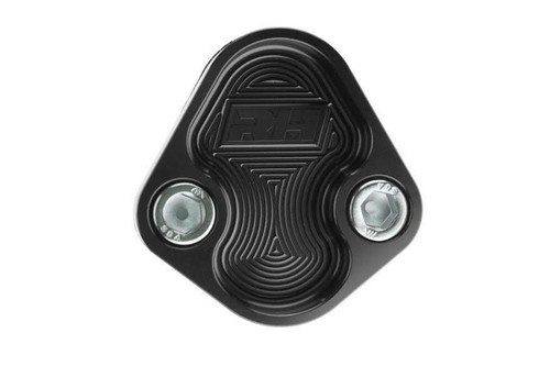 Redhorse Performance 4810-302-2 Fuel Pump Block Off Plate, 4810 Series, Aluminum, Black Anodized, Small Block Ford, Each