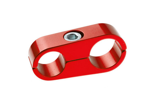 Redhorse Performance 730-08-10-3 Hose / Tube Separators, 730 Series, 8 AN / 10 AN Holes, Aluminum, Red Anodized, Each