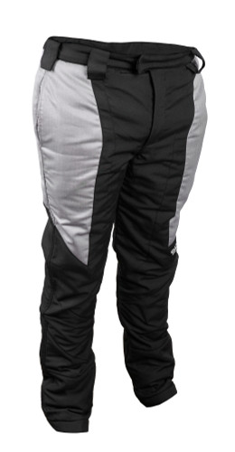 Sparco BRS0055U0K10048 Driving Pants, Stint, SFI 3.2A/5, Double Layer, Aramid/Nomex, Black/Gray, Small, Each