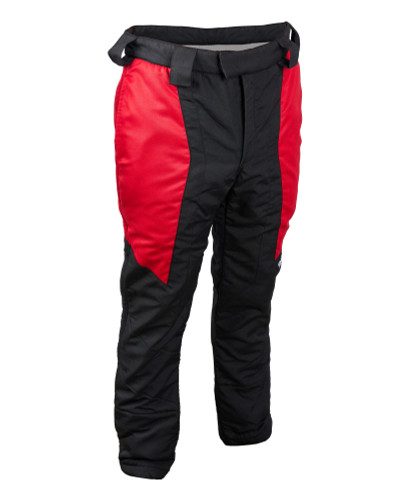 Sparco BRS0055U0K12048 Driving Pants, Stint, SFI 3.2A/5, Double Layer, Aramid/Nomex, Black/Red, Small, Each