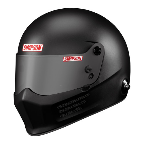 Simpson Safety 9200058 Helmet, Bandit, Full Face, Snell SA2025, Head and Neck Support Ready, Flat Black, 2X-Large, Each