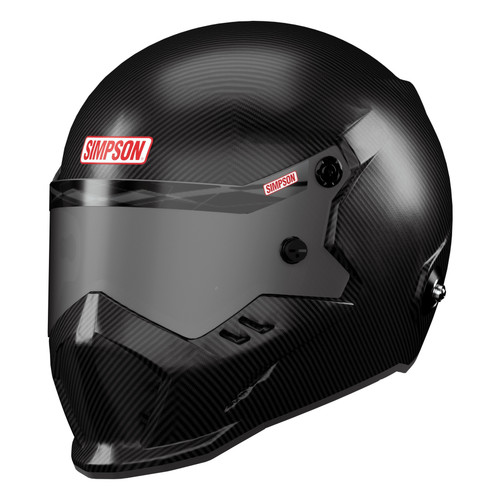 Simpson Safety 929005C Helmet, KingSnake, Full Face, Snell SA2025, Head and Neck Restraint Ready, Carbon Fiber, 2X-Large, Each