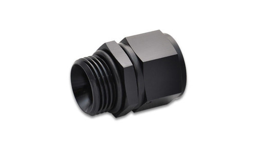 Vibrant Performance 16871 Fitting, Adapter, Straight, 12 AN Female to 12 AN Male O-Ring, Aluminum, Black Anodized, Each