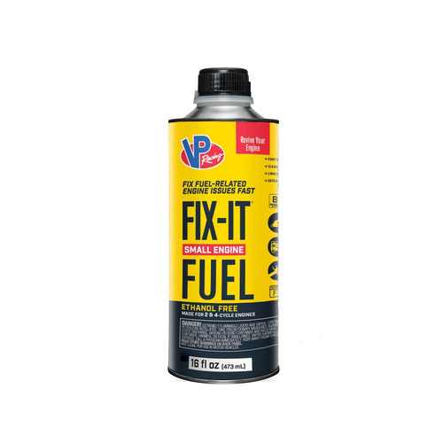 VP Racing 663516 Fuel, Fix-It Fuel, 50 to 1 Mix, Premix 2 Cycle/4 Cycle, 1 qt Can, Each