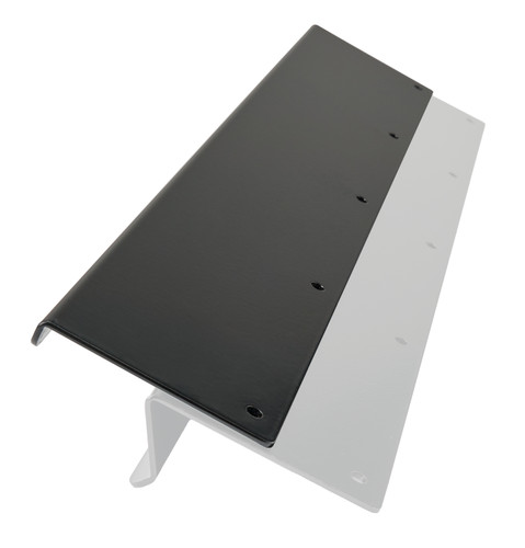 Allstar ALL22962 Spoiler Extension, 49 x 2 in, 18 x 2 in. Breakaway, 2-Piece, 1 in. Extension Height, Aluminum, Black Powder Coat, 3 in. Spoiler, Kit