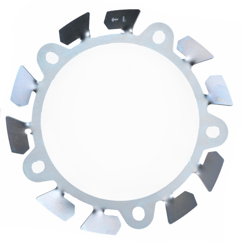 Allstar ALL42172 Brake Cooling Fan, Driver Side, Hub Mounted, 12.75 in. Diameter, Wide 5 Bolt Pattern, 5/8 in. Studs, Steel, Zinc Oxide, Each