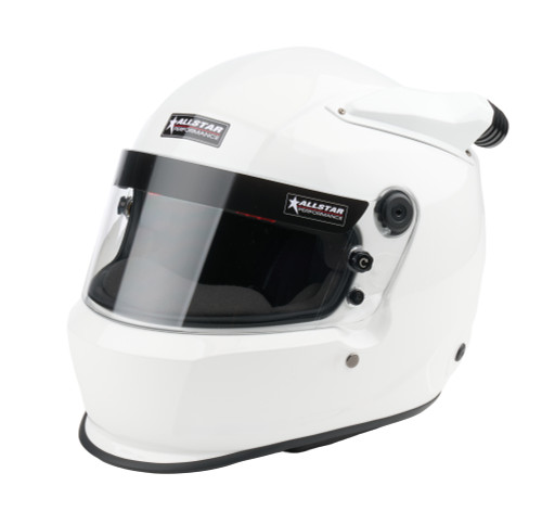 Allstar ALL942534 Helmet, Series 50, Mid-Air, Snell SA2025, Head and Neck Support Ready, White, Large, Each