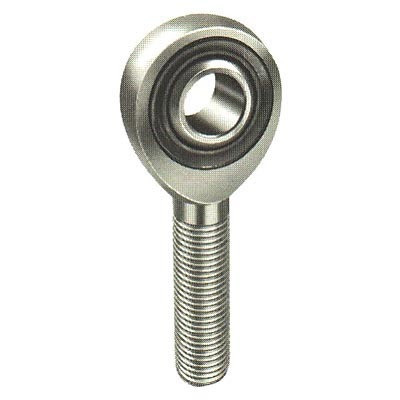 Aurora PRM-7T Rod End, PRM-T Series, Spherical, 7/16 in. Bore, 7/16-20 in. Right Hand Male Thread, PTFE Lined, Steel Ball, Steel, Cadmium, Each