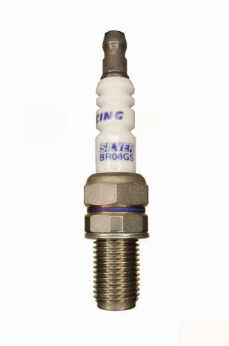 Brisk Racing Spark Plugs BR08GS Spark Plug, Turbo Racing, 12 mm Thread, 19 mm Reach, Heat Range 8, Gasket Seat, Resistor, Each