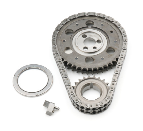 Cloyes 9-3700Z Timing Chain Set, Quick Adjust True Roller, Double Roller, Adjustable, Steel, Small Block Chevy, Kit